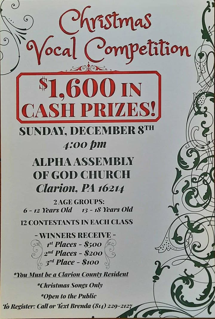 Christmas Vocal Competition
